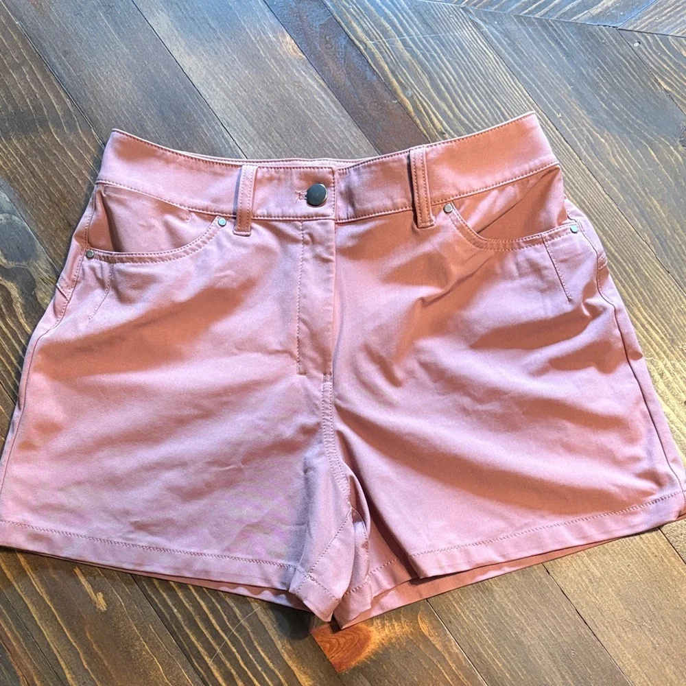Lululemon Athletica High Waist Pink Shorts - Picture 1 of 7